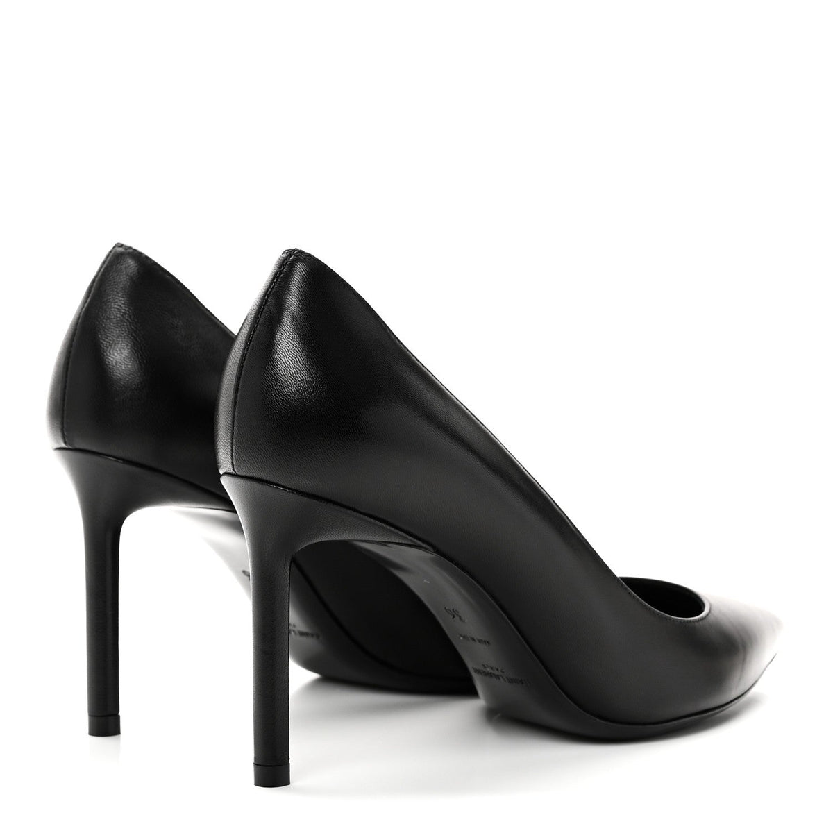 Saint Laurent Calfskin Women's Anja 85 Pumps 36 Manto Naturale