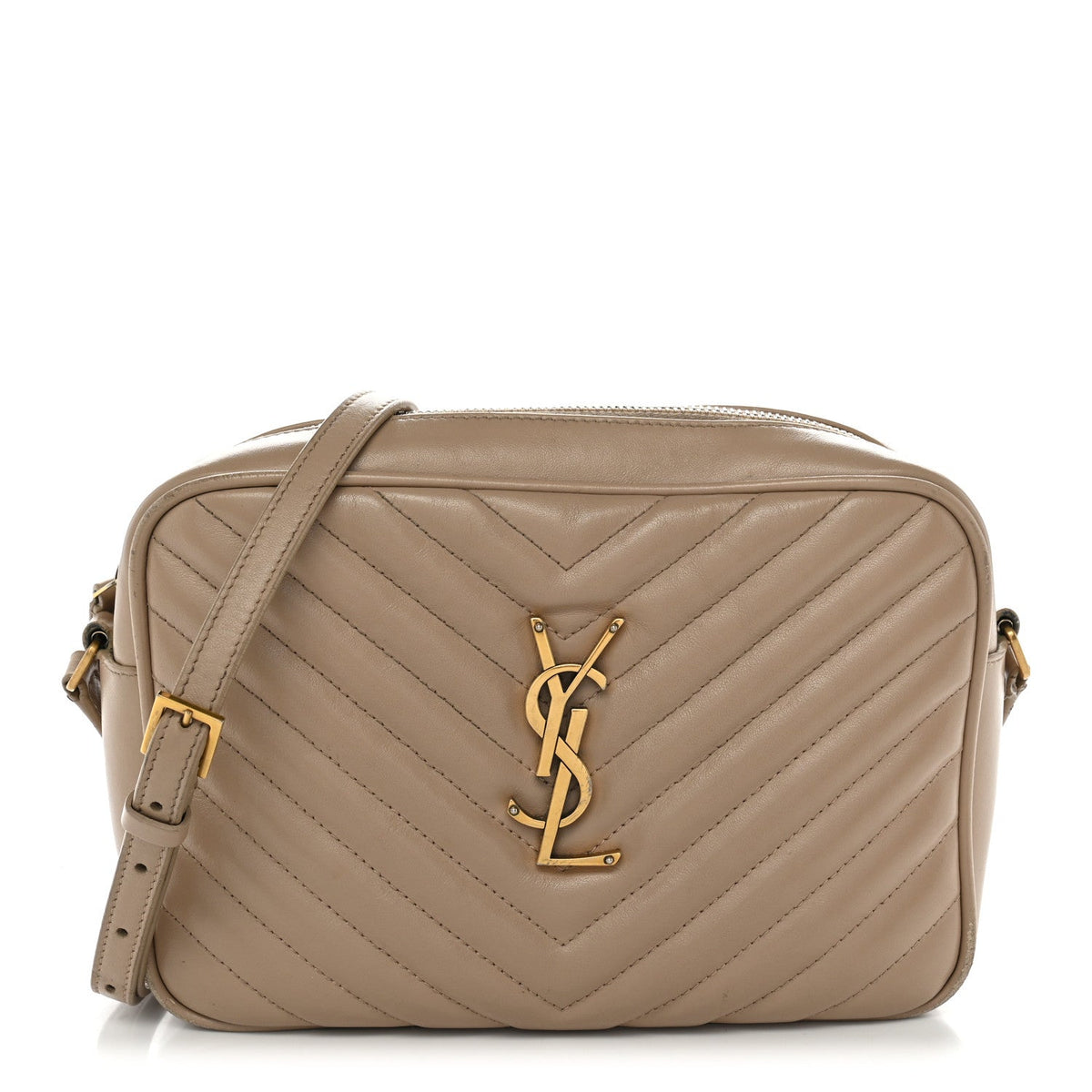 Calfskin Crossbody Bag - Beige
