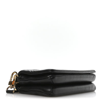 Lambskin Crossbody Bag - Black