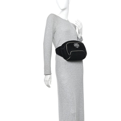 Quilted Belt Bag - Black