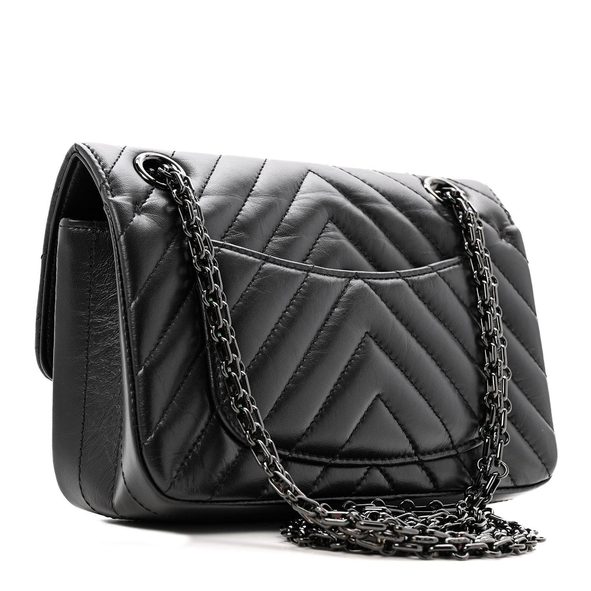 Mini Quilted Calfskin Flap Shoulder Bag - Black