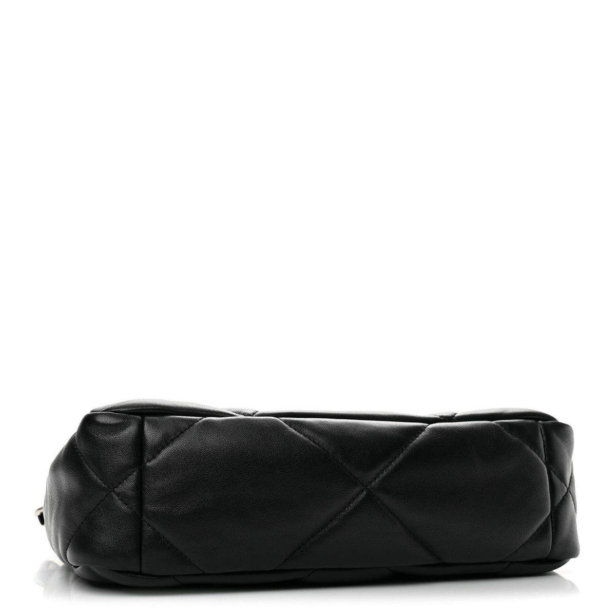 Medium Quilted Lambskin Flap Shoulder Bag - Black