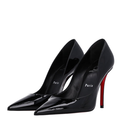 Christian Louboutin Patent Women's Miss Z 100 Pumps 37.5 Black