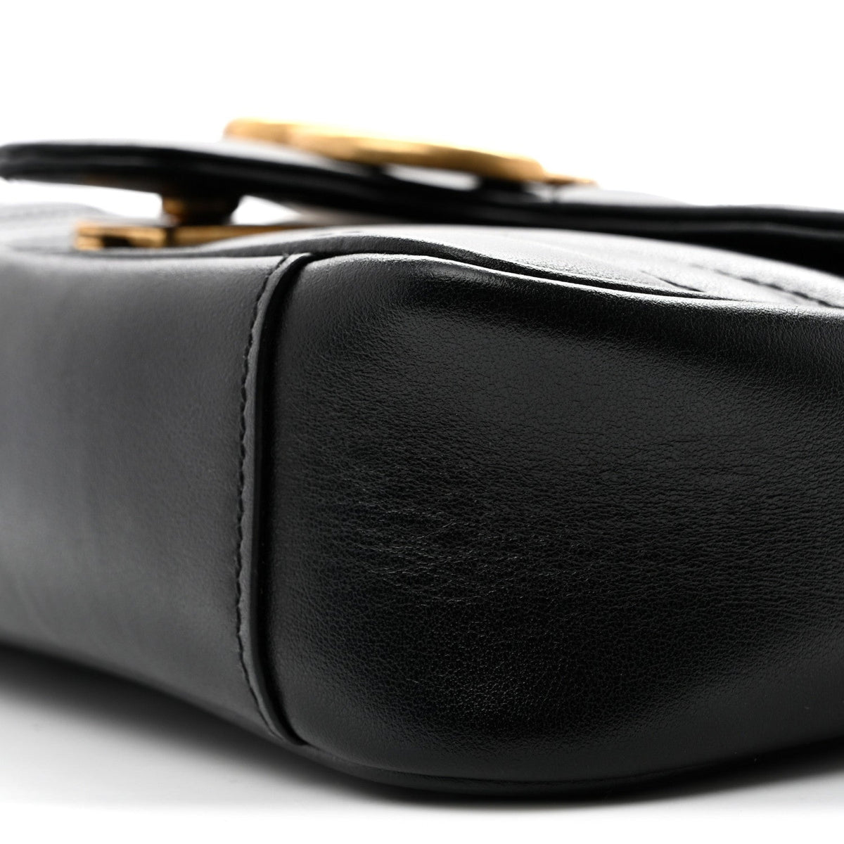 Mini Calfskin Shoulder Bag - Black
