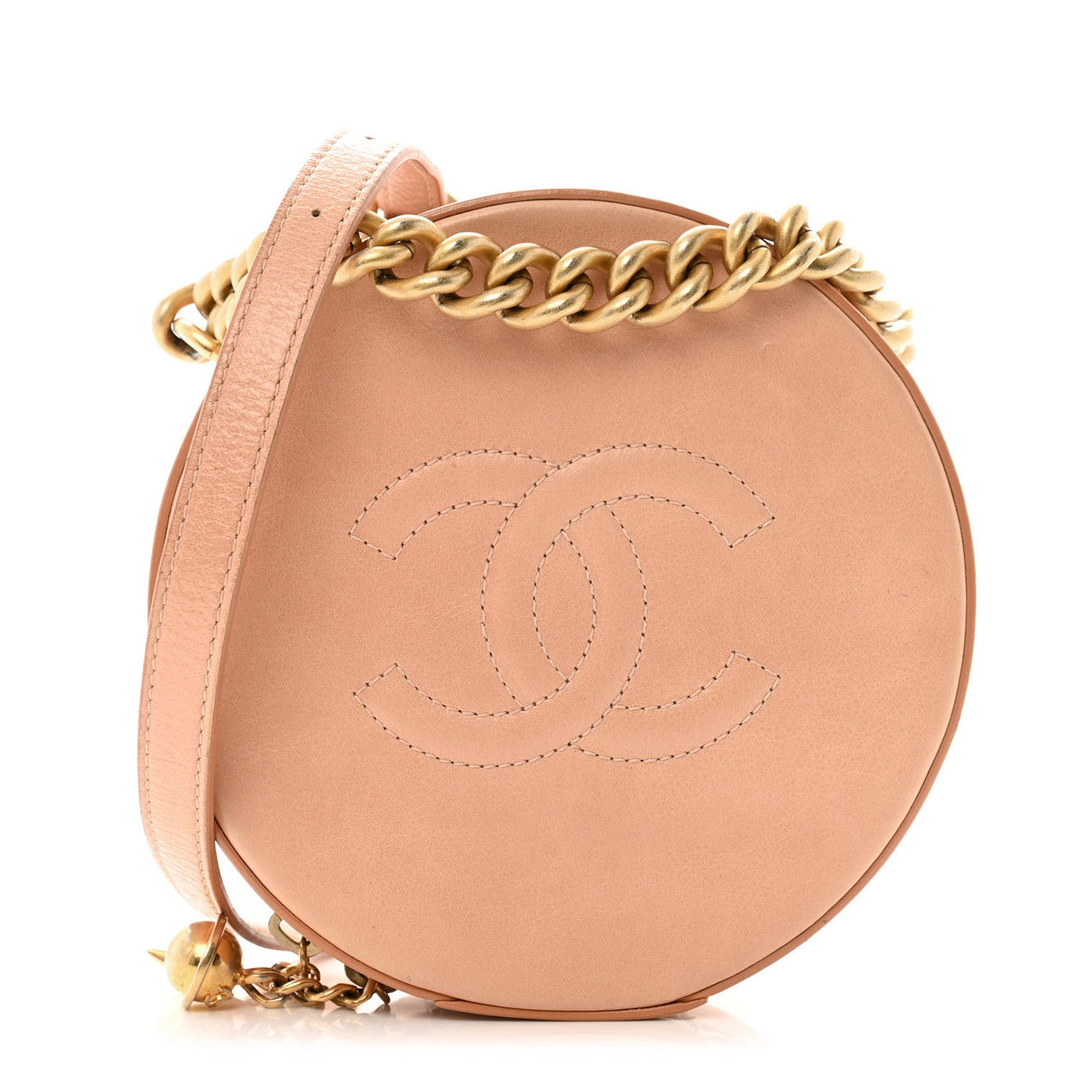 Calfskin Handbag - Beige