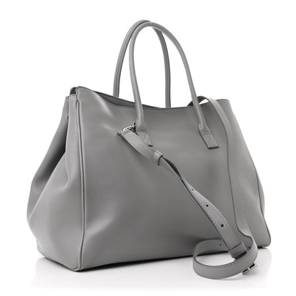 Small Calfskin Handbag - Grey