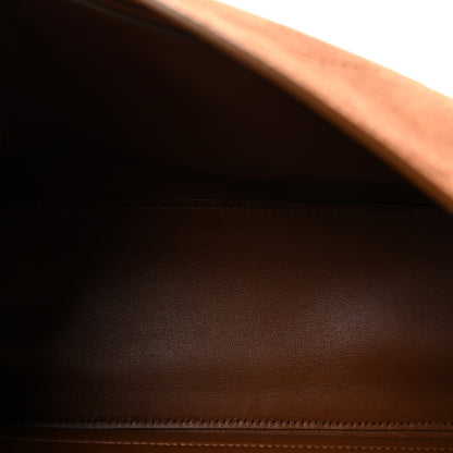 Small Calfskin Suede Flap Shoulder Bag
