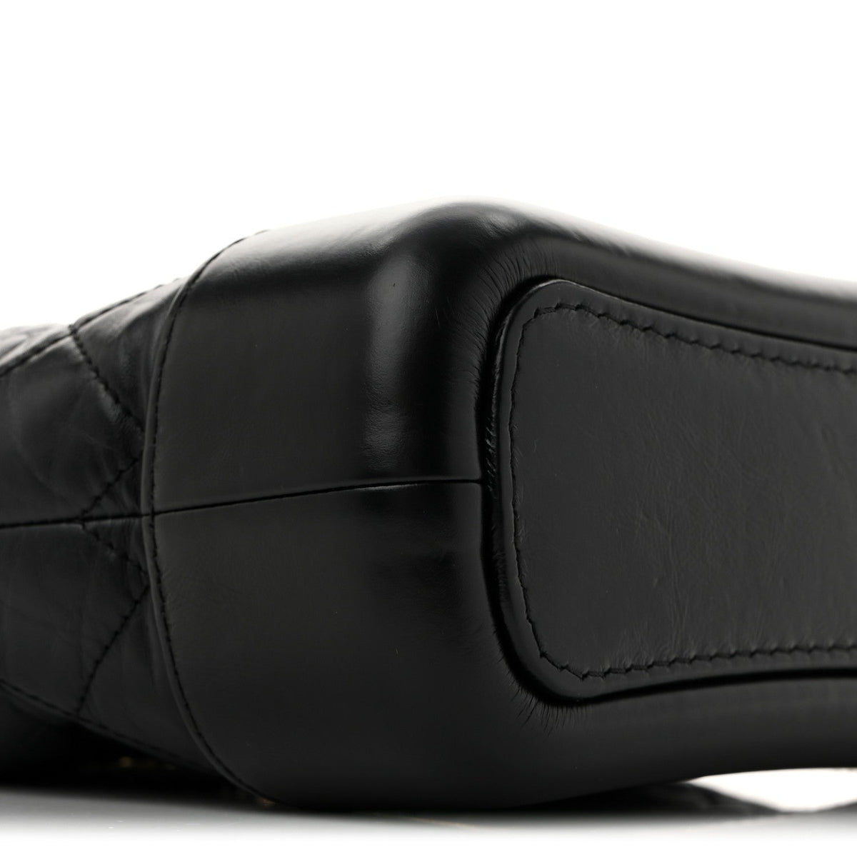 Small Quilted Calfskin Hobo Bag - Black