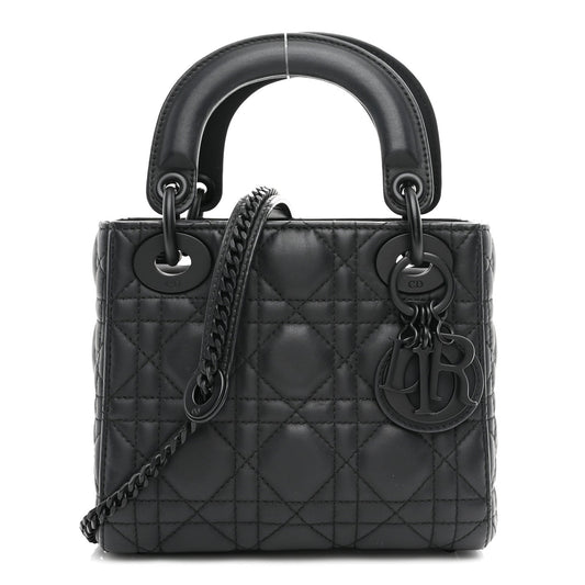 Mini Calfskin Handbag - Black