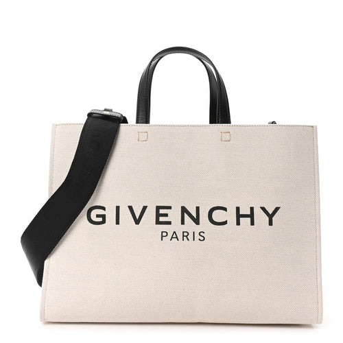 Medium Canvas Tote Bag - Beige