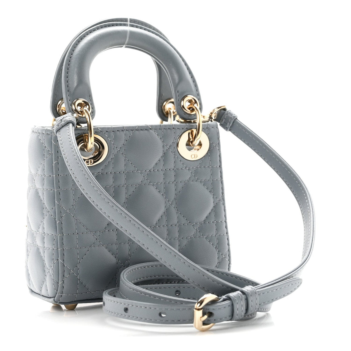 Lambskin Handbag - Blue