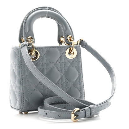 Lambskin Handbag - Blue