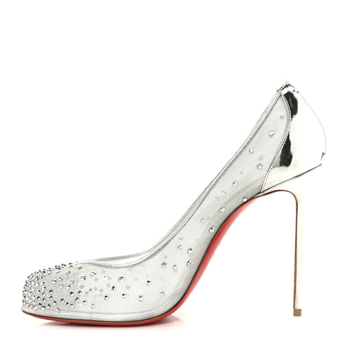 X Maison Margiela Rete Glitter Specchio Bridiela Una Strass Tabi Pumps