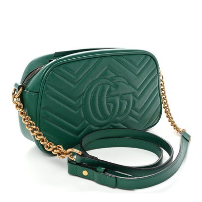 Small Calfskin Shoulder Bag - Green