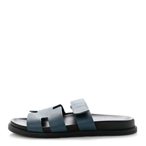 Epsom Chypre Sandals Bleu Canard
