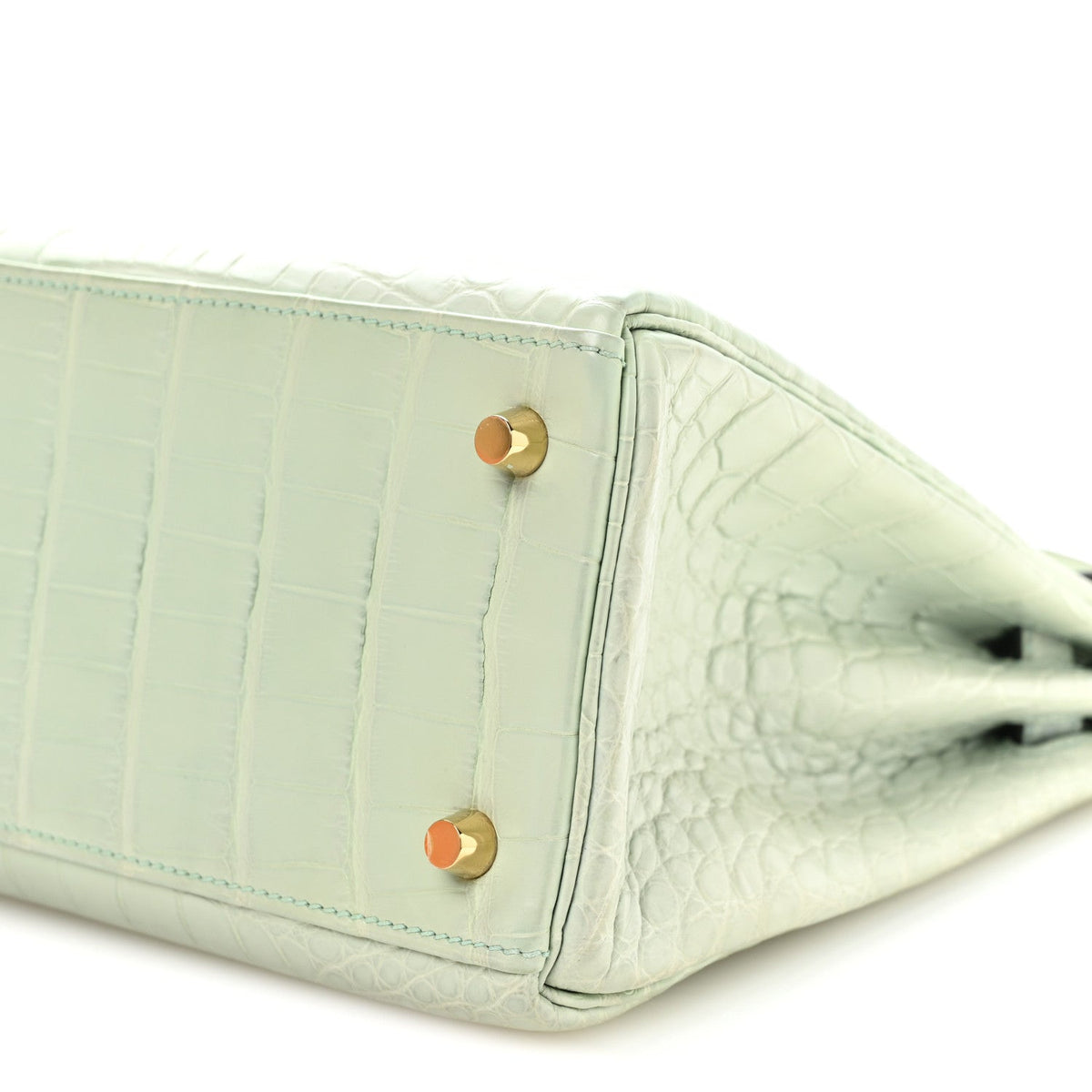 Matte Alligator Kelly Retourne 28 Vert D Handbag