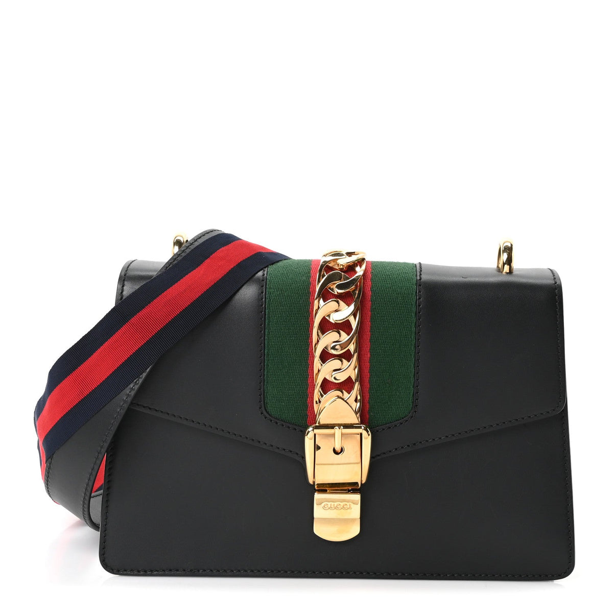 Small Calfskin Shoulder Bag - Black