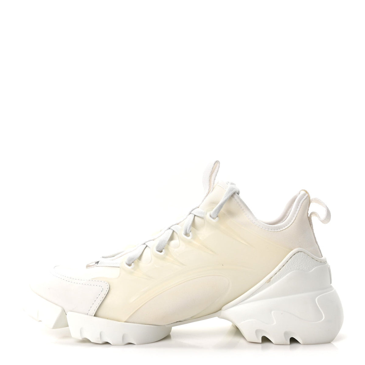 Technical Fabric Rubber D-Connect Sneakers White