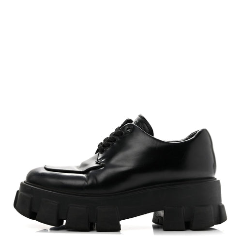 Spazzolato Rois Monolith 55Mm Derby Loafers Black