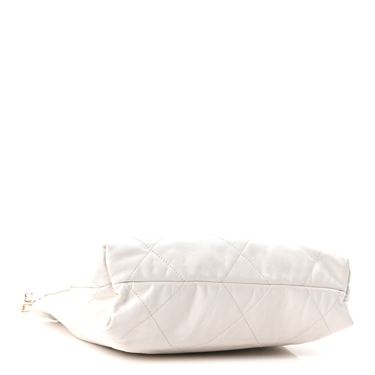 Small Quilted Calfskin Handbag - White