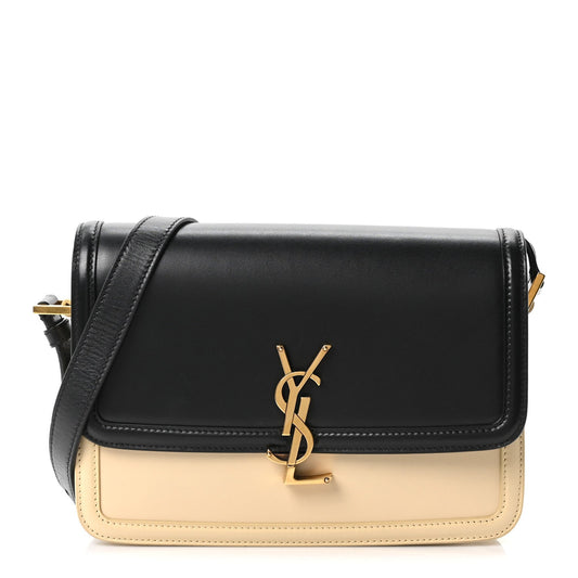 Medium Calfskin Satchel Bag - Black