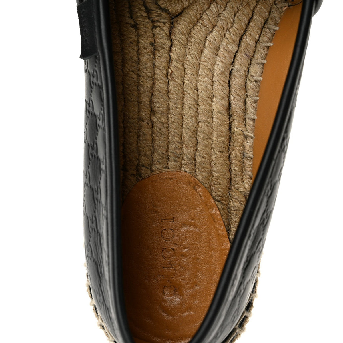 Gucci Microguccissima Signature Women's Espadrilles 38 Black