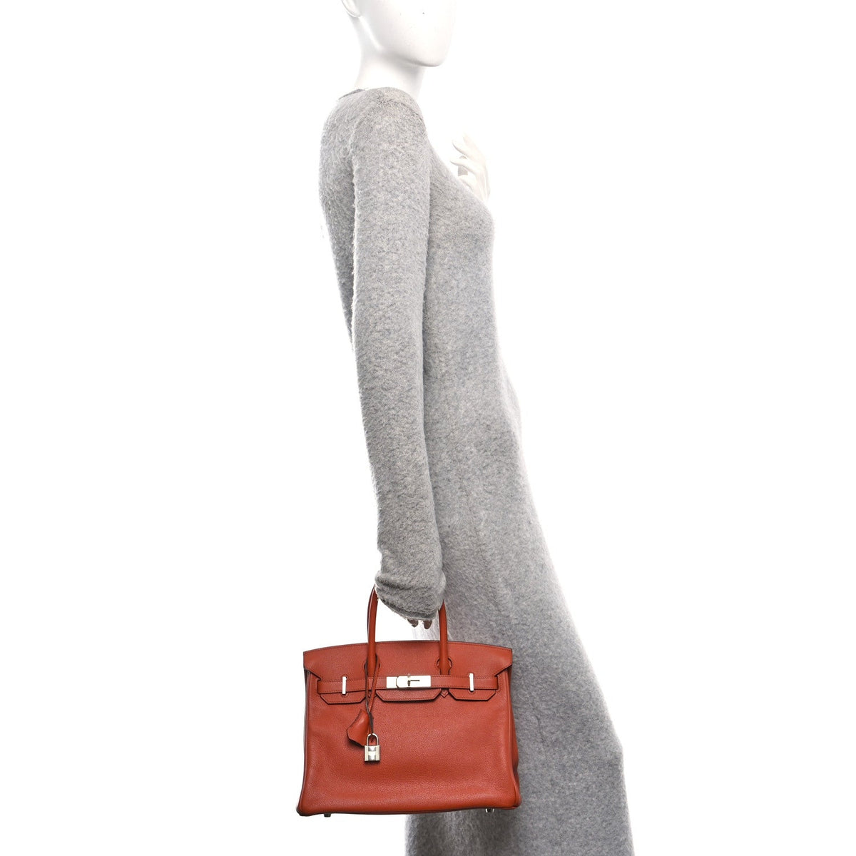 Taurillon Novillo Birkin 30 Cuivre Handbag