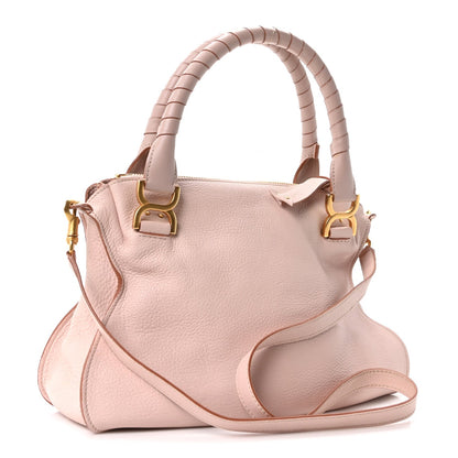 Medium Calfskin Satchel Bag - Pink