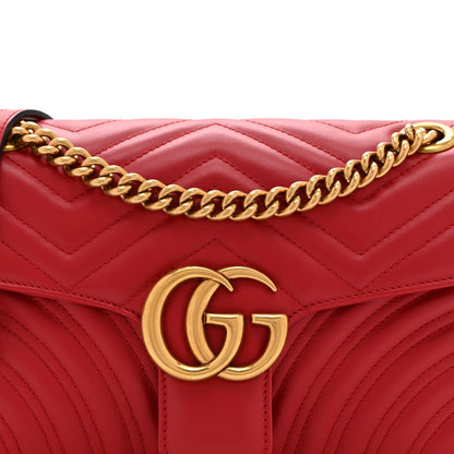 Small Calfskin Shoulder Bag - Red