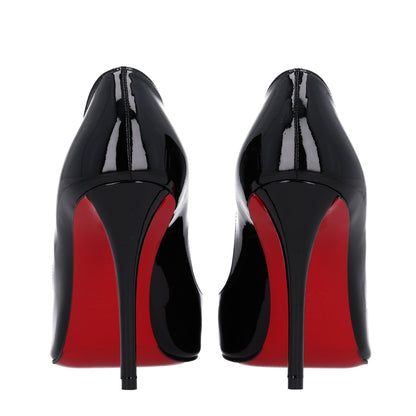 Christian Louboutin Patent Women's Miss Z 100 Pumps 37.5 Black