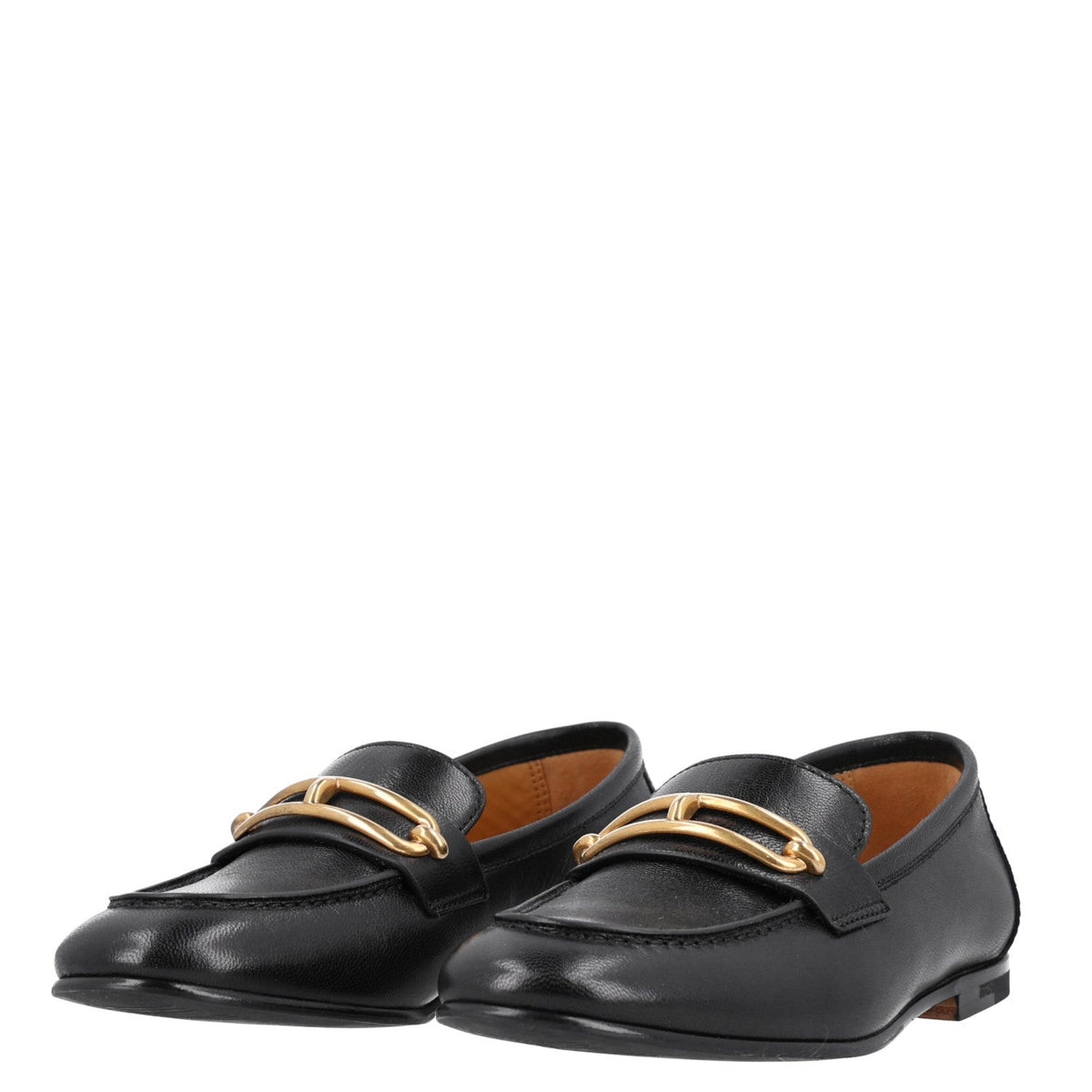 Hermes Calfskin Women's Colette Loafers 35 Black