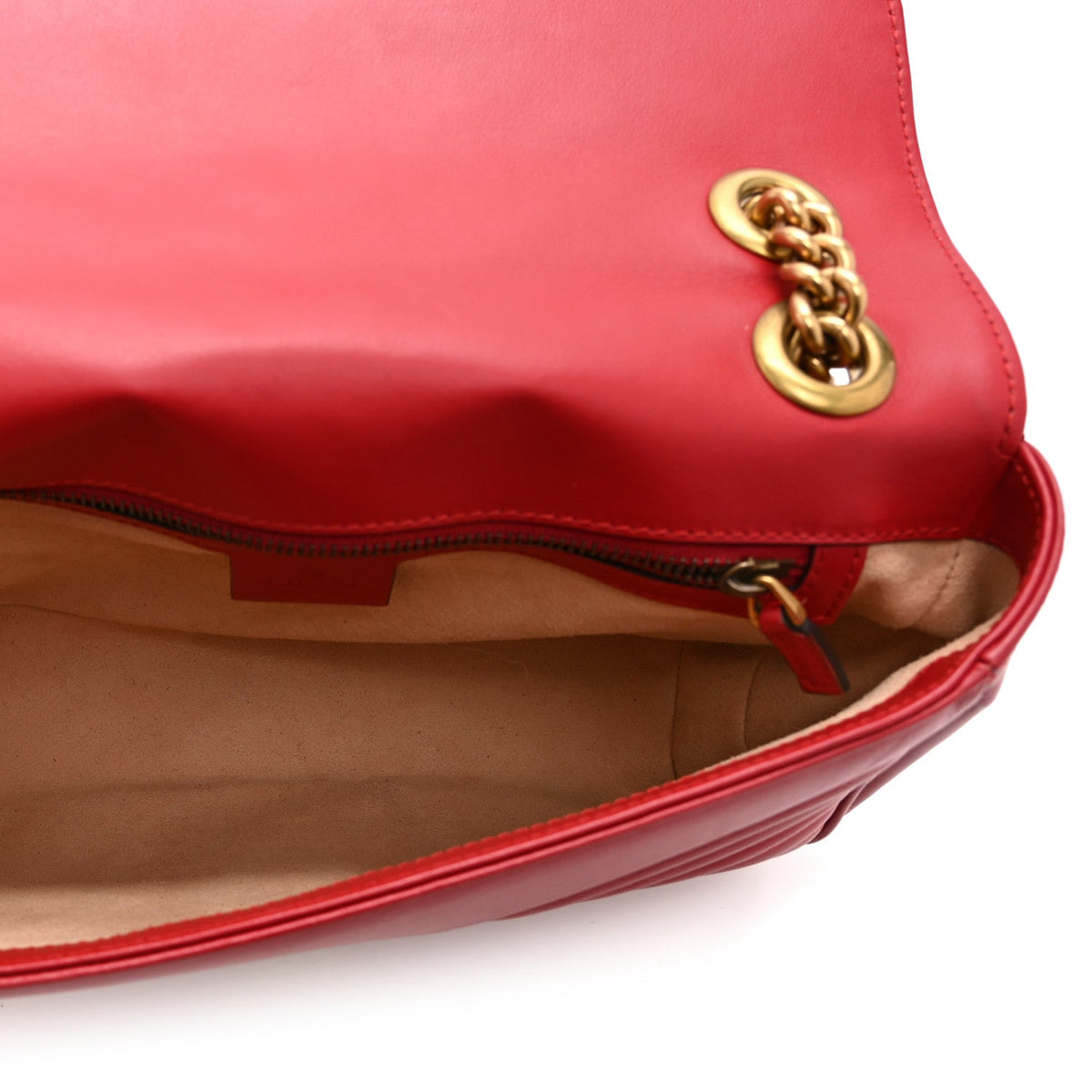 Small Calfskin Shoulder Bag - Red