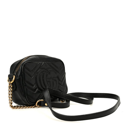 Mini Calfskin Shoulder Bag - Black