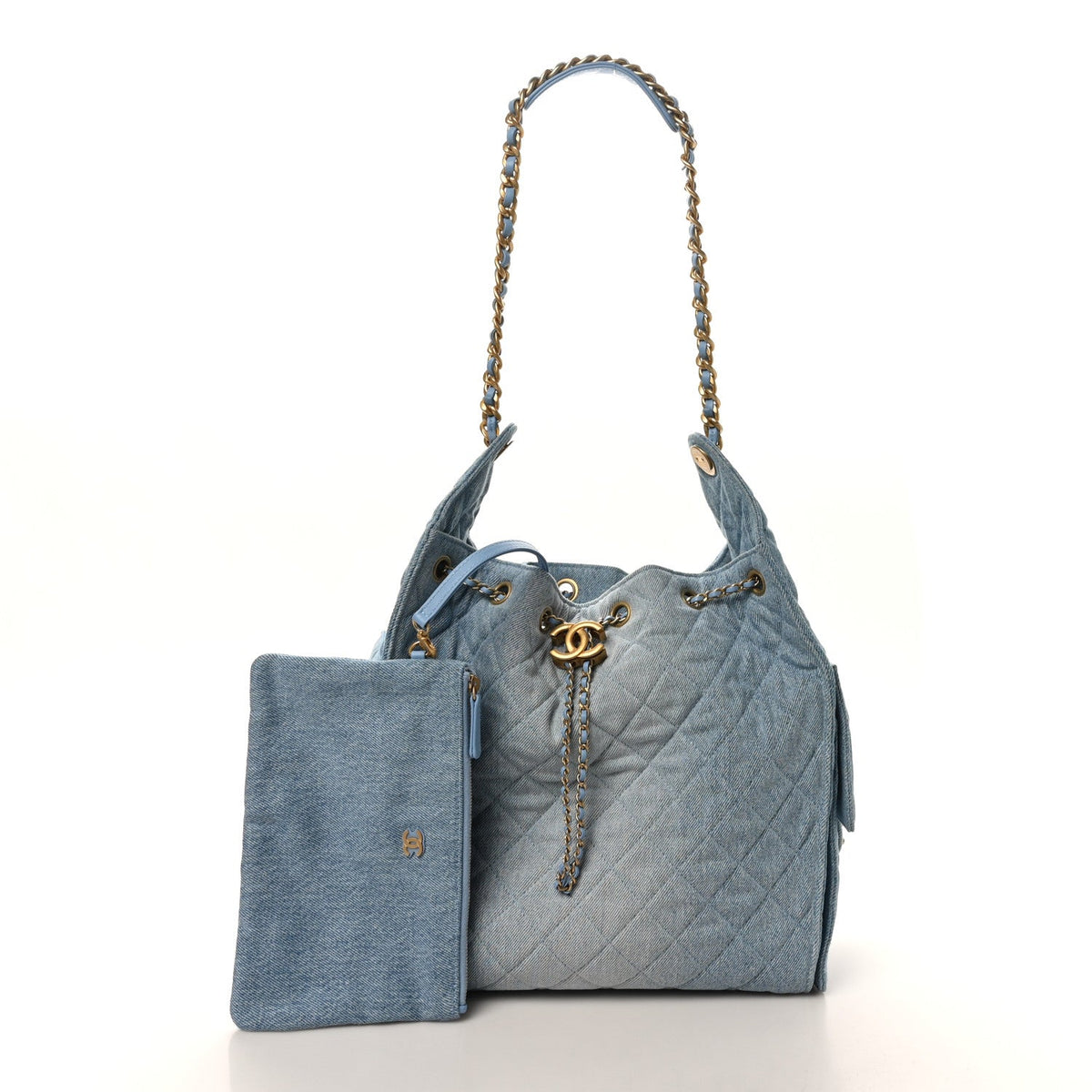 Medium Quilted Handbag - Blue