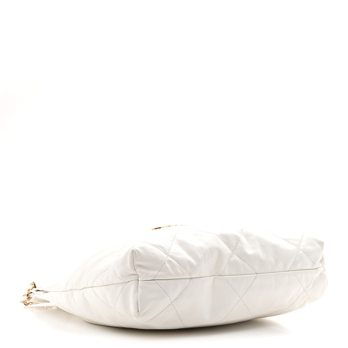 Small Quilted Calfskin Handbag - White