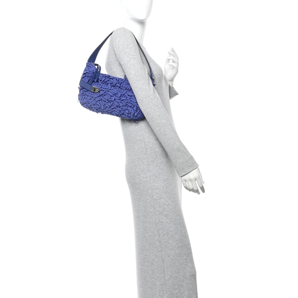 Canvas Shoulder Bag - Blue