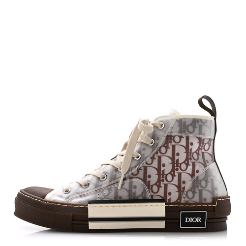 Technical Canvas Oblique B23 High Top Sneakers Brown Beige