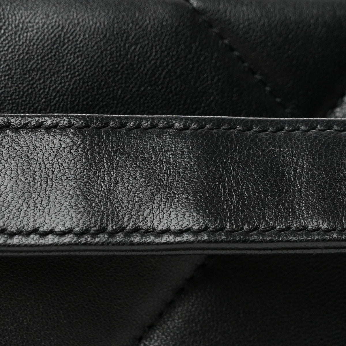 Medium Quilted Lambskin Flap Shoulder Bag - Black