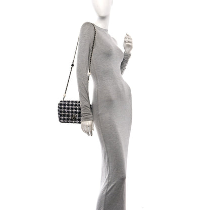 Mini Quilted Flap Shoulder Bag - White