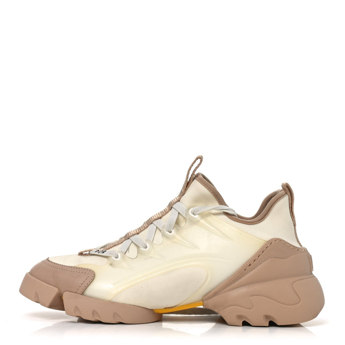 Neoprene Rubber D-Connect Sneakers White Beige