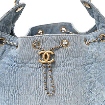 Medium Quilted Handbag - Blue