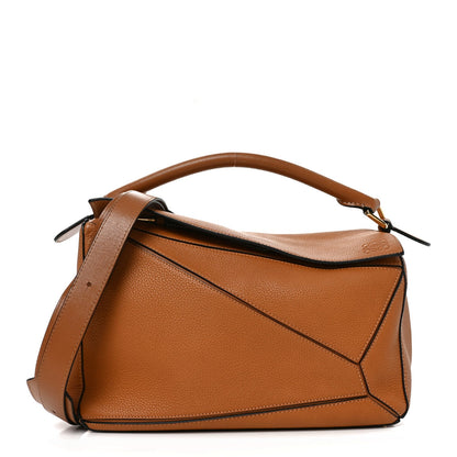 Medium Calfskin Handbag - Tan