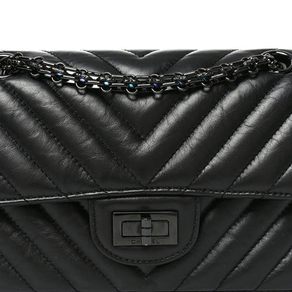 Mini Quilted Calfskin Flap Shoulder Bag - Black