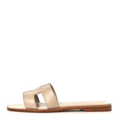 Hermes Box Calfskin Oran Women's Shoes