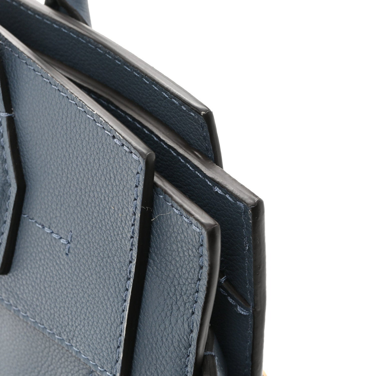 Calfskin Handbag - Blue