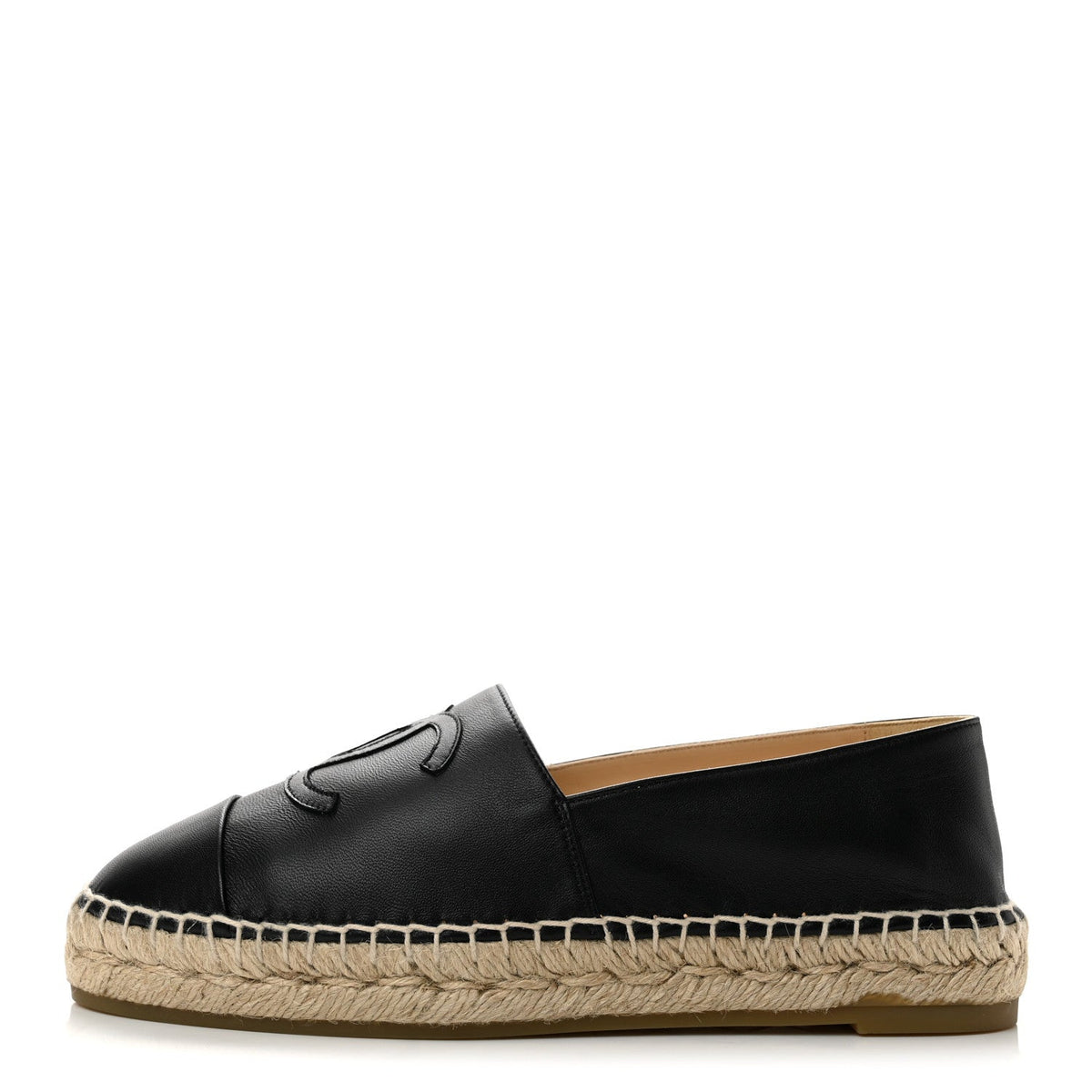 Lambskin CC Espadrilles Black