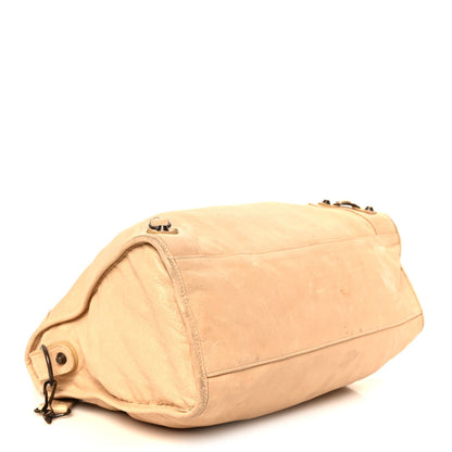 Agneau Classic Hardware City Sahara Handbag