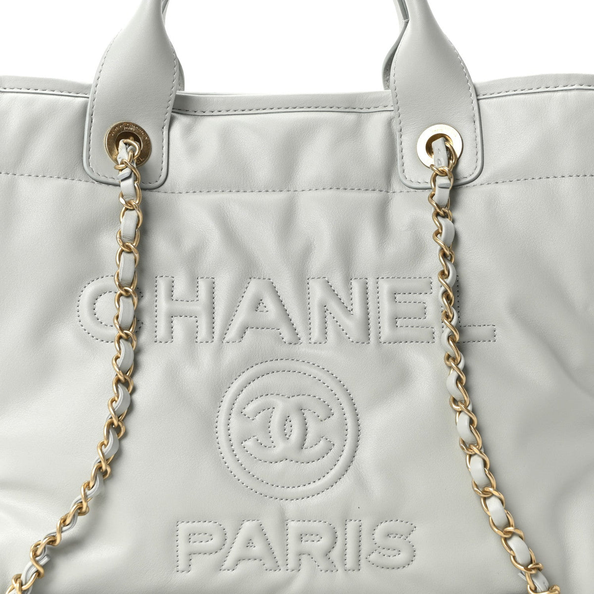Small Calfskin Tote Bag - Grey