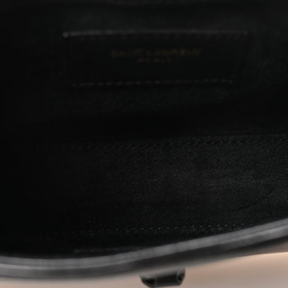 Mini Calfskin Hobo Bag - Black