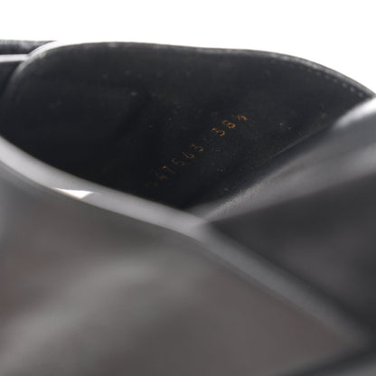Chanel Lambskin Velcro Dad Chain CC Women's Slide Sandals Black